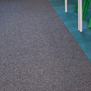 fibre bonded entrance matting - carpet sheet and tiles: chevrolay