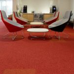 up & balance grayscale carpet tiles at Virgin Trains Head Office