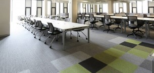 burmatex carpet tiles in Birmingham University Library