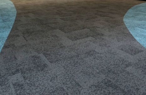 Sheffield Hallam University rainfall carpet tiles