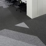 tivoli mist grey carpet tile in office Glasgow