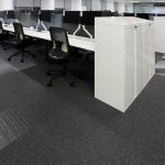 tivoli mist grey carpet tile in office Glasgow