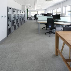 balance grid & ground carpet tiles in offices