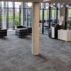 rainfall carpet tiles from burmatex at Maidstone Innovation Centre