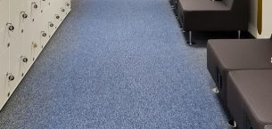 tivoli mist carpet tiles from burmatex in an office