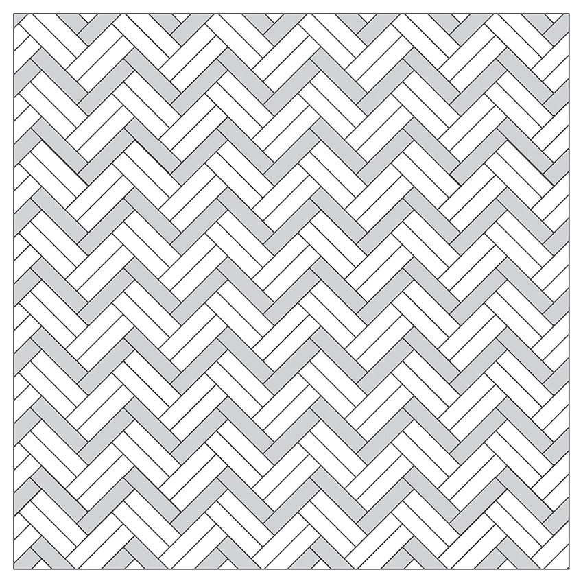 ALTERNATING DOUBLE & SINGLE HERRINGBONE