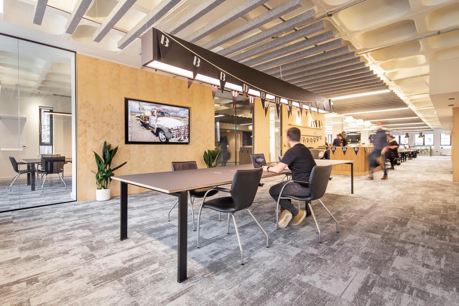 arctic carpet tiles in Bond Bryan new offices