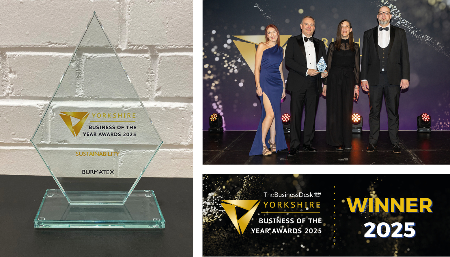 Burmatex wins Yorkshire Business of the Year Sustainability award
