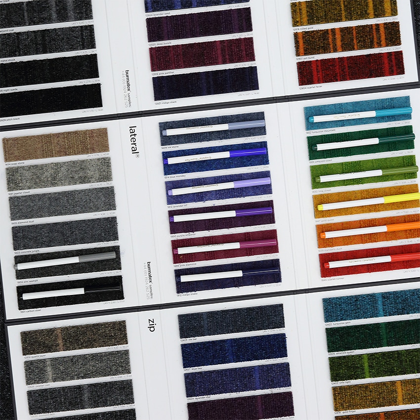 burmatex products: code, lateral and zip